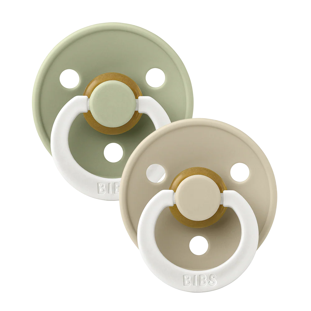 Bibs Speen  glow in the dark 2pack  Sage / Vanilla maat 2