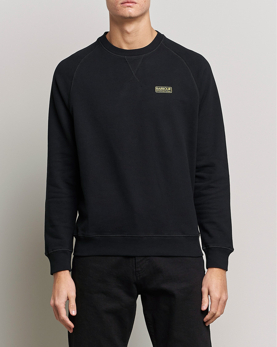 Barbour International Essential Crew Neck Sweat Black