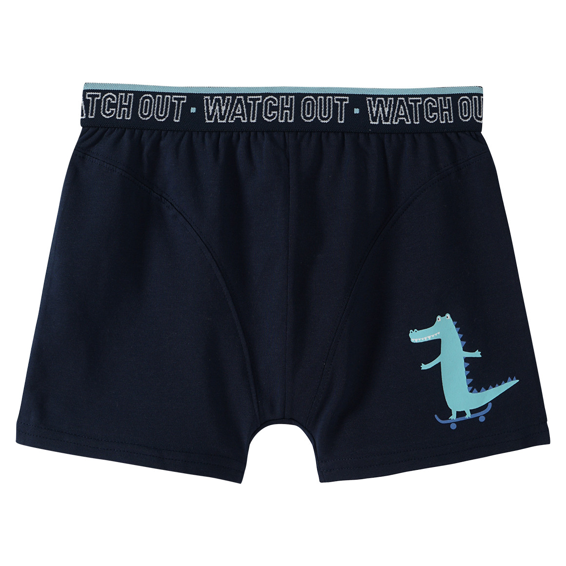 Yigga 3 Jungen Boxer mit Bio-Baumwolle hellblau / hellgrau / dunkelblau