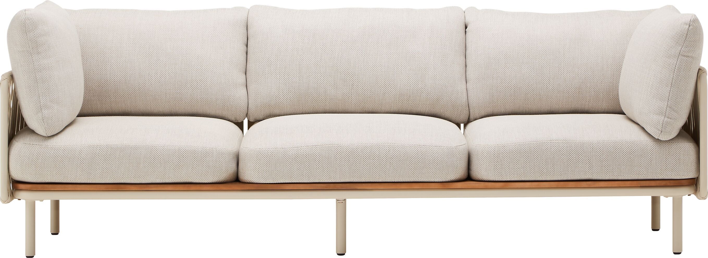 NIHOA Loungesofa - Hellgrau / B: 234.0 cm x T: 81.0 cm x H: 18.0 cm