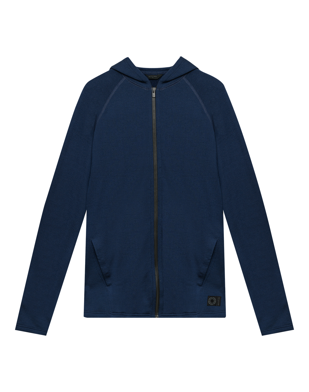 Vest met capuchon van merinowol terry voor heren