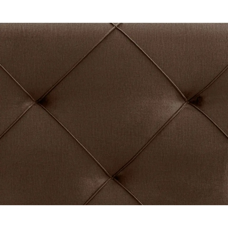 Boxspring Liv geruit - bruin - 120x200 cm - vierkante poot