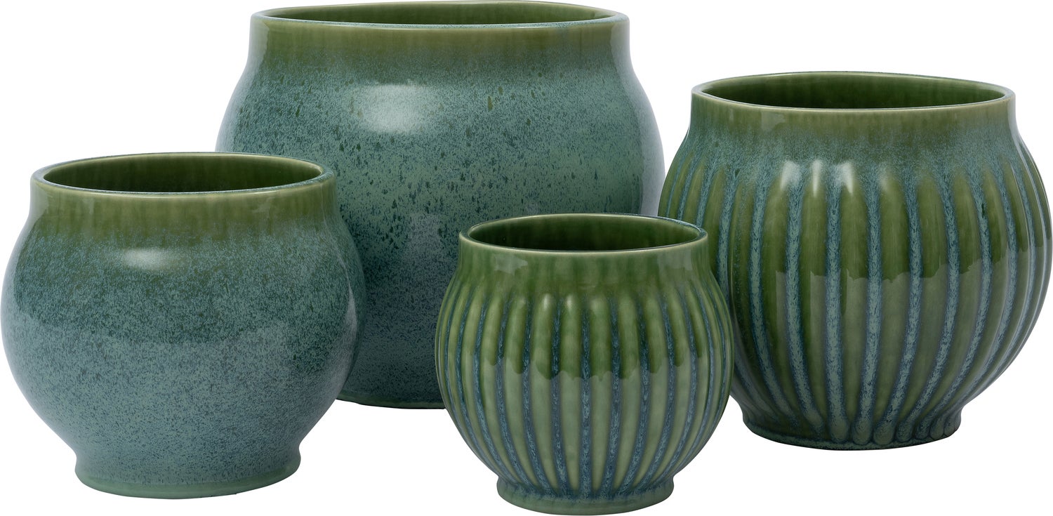 Intratuin bloempot Elay groen D 15 H 18 cm