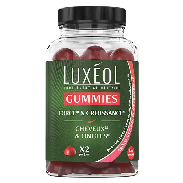 Luxéol Gomas para Força e Crescimento - 60 gomas