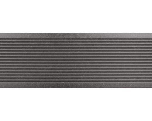 Konsta WPC terrasplanken Futura holle kamerprofiel mat 26x145 mm (verkoop per meter van 1000 mm tot max. 6000 mm) donkergrijs