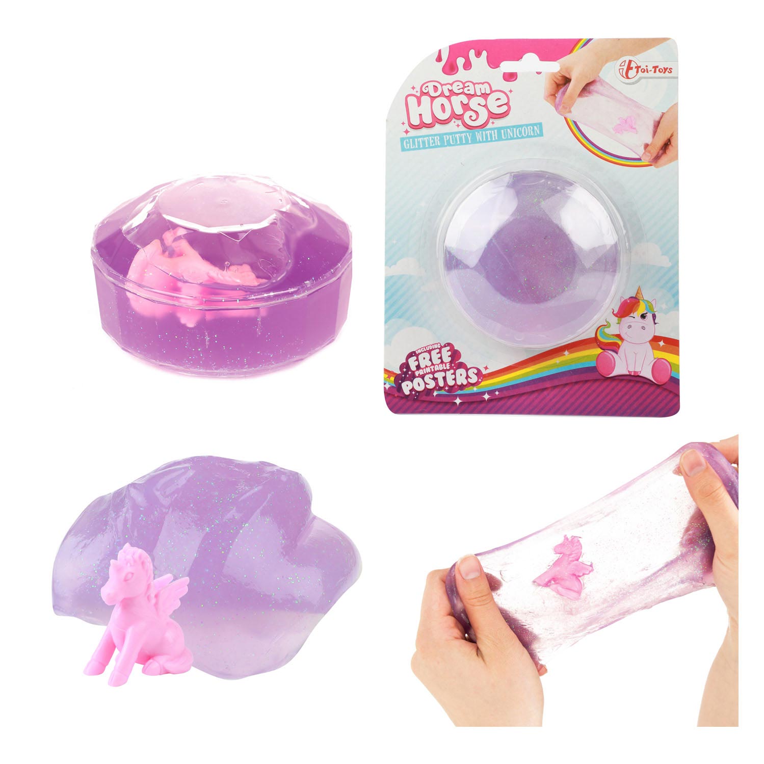 Dream Horse Glitterputty met Eenhoorn