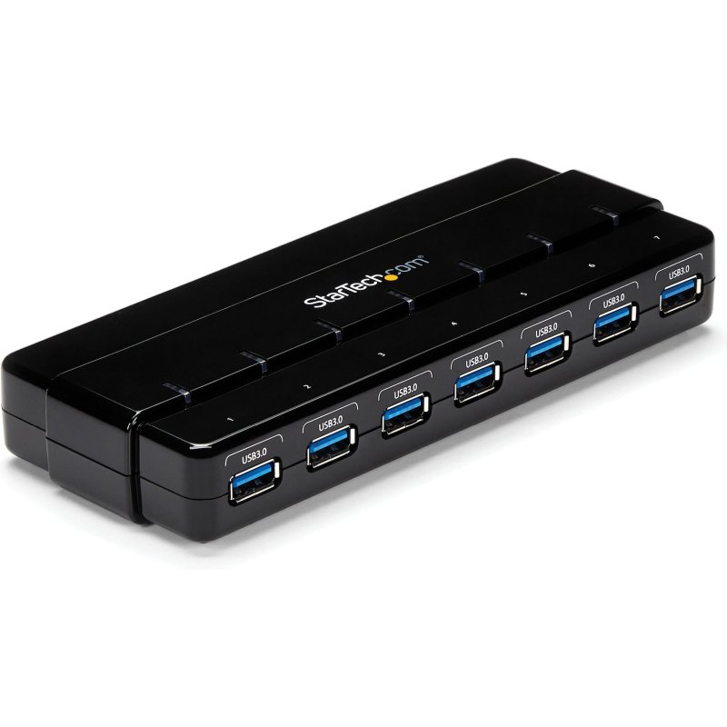 StarTech.com Hub SuperSpeed USB 3.0 avec 7 ports - 5Gbps - Concentrateur USB 3.0 avec adaptateur d'alimentation