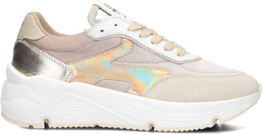 Hip H1835 Sneakers Meisjes Leren Sneaker Beige