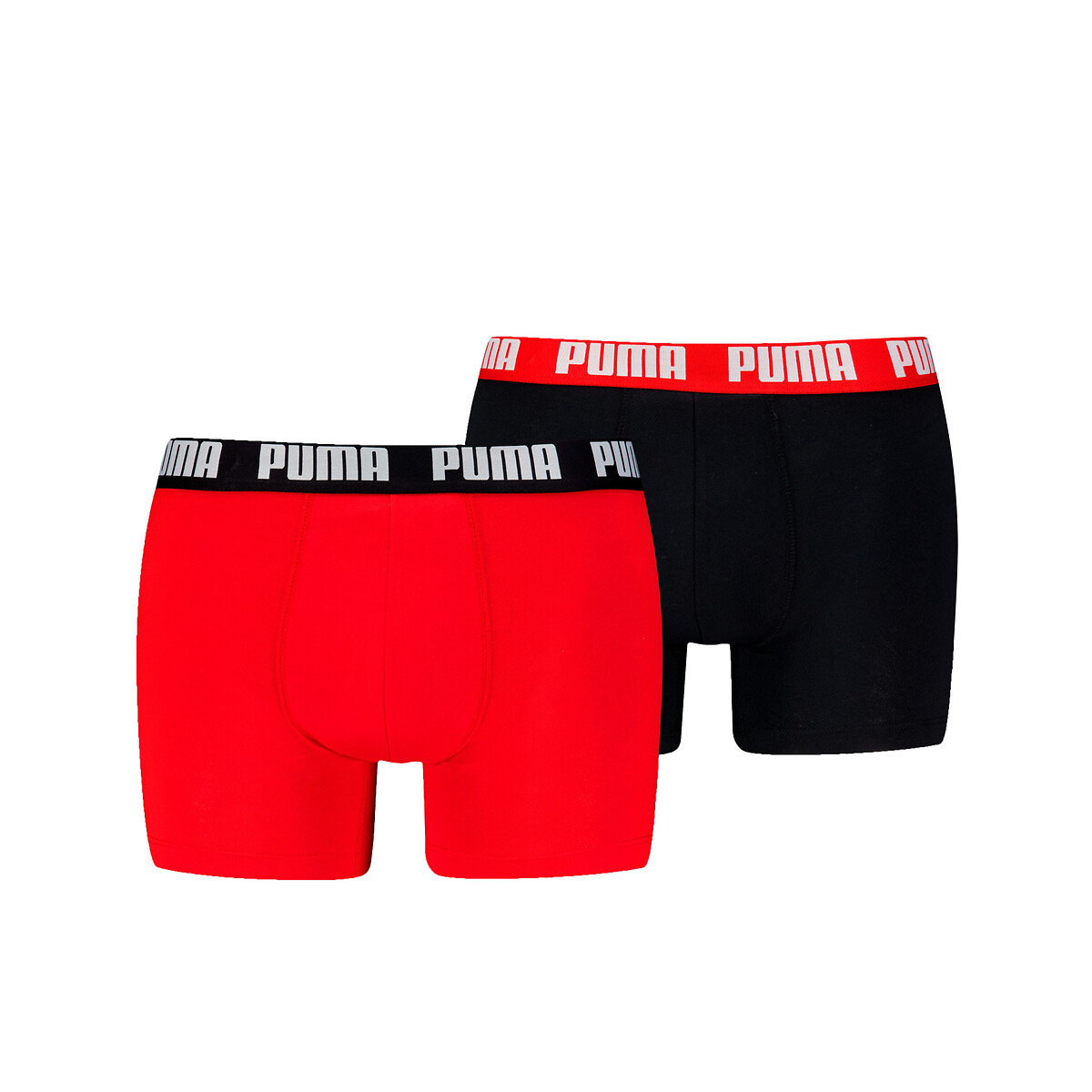 PUMA<br>Conjunto de 2 cuecas boxer lisas para uso diário