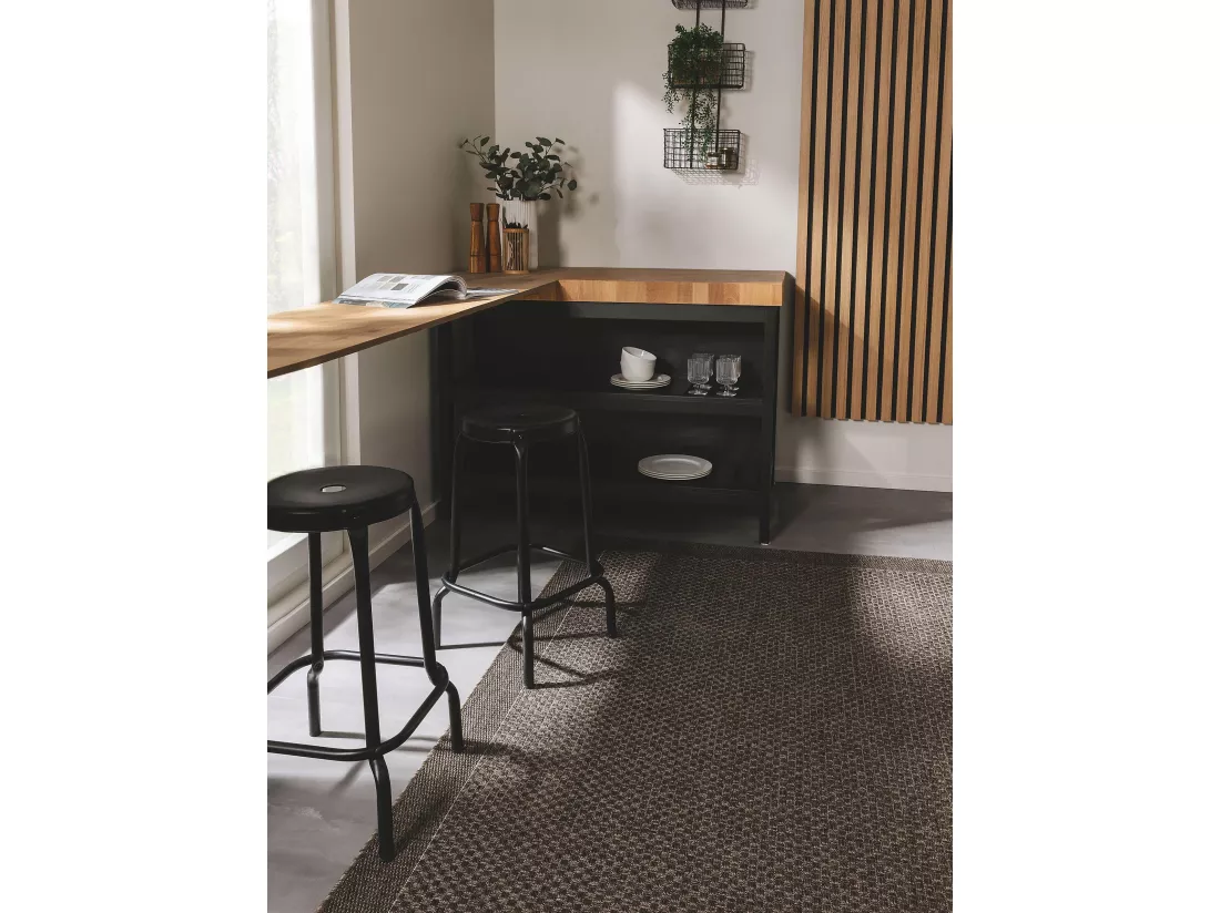 Tapis d'extérieur & intérieur Naoto Gris 140x200 cm