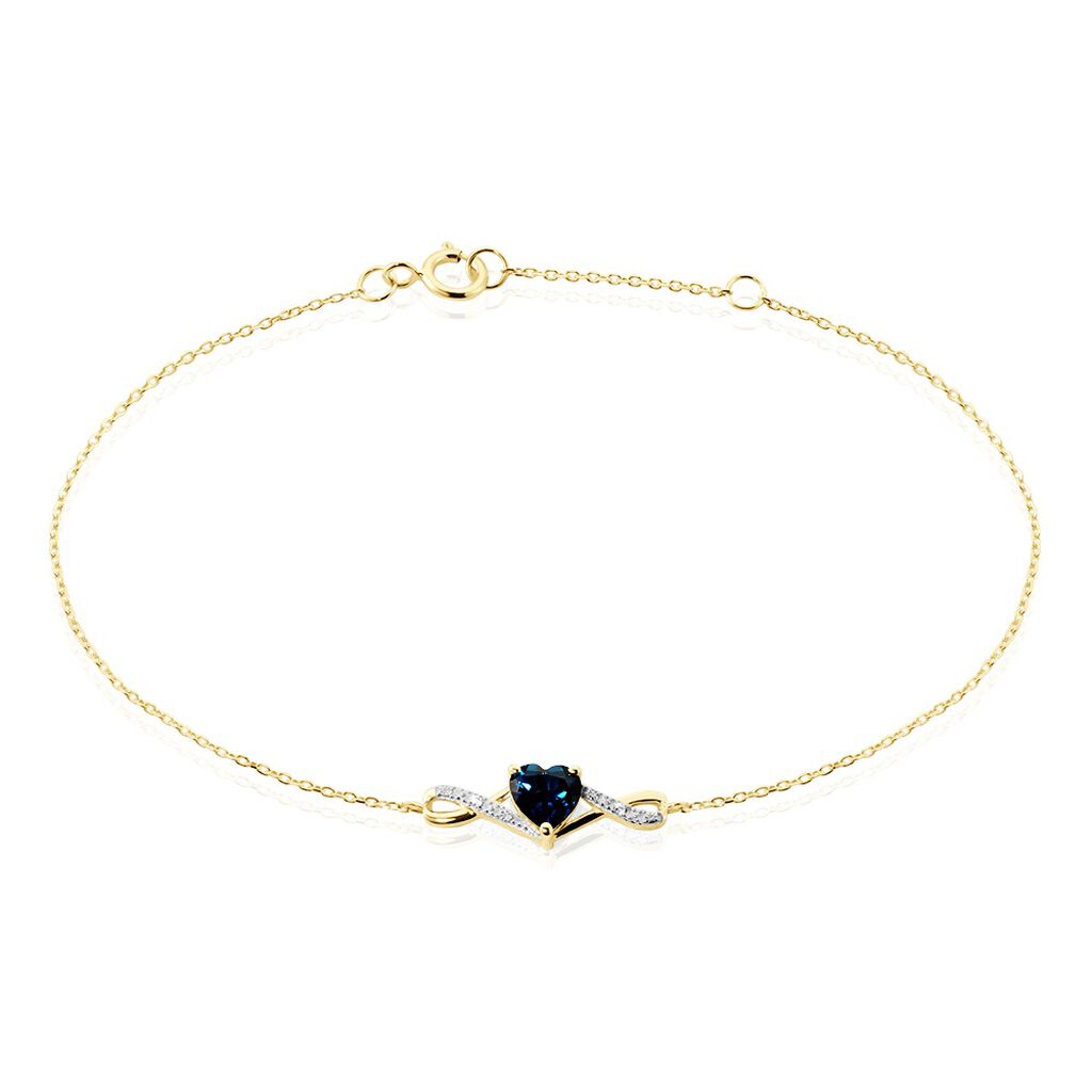 Bracelet Clothilde Or Jaune Topaze Oxyde De Zirconium