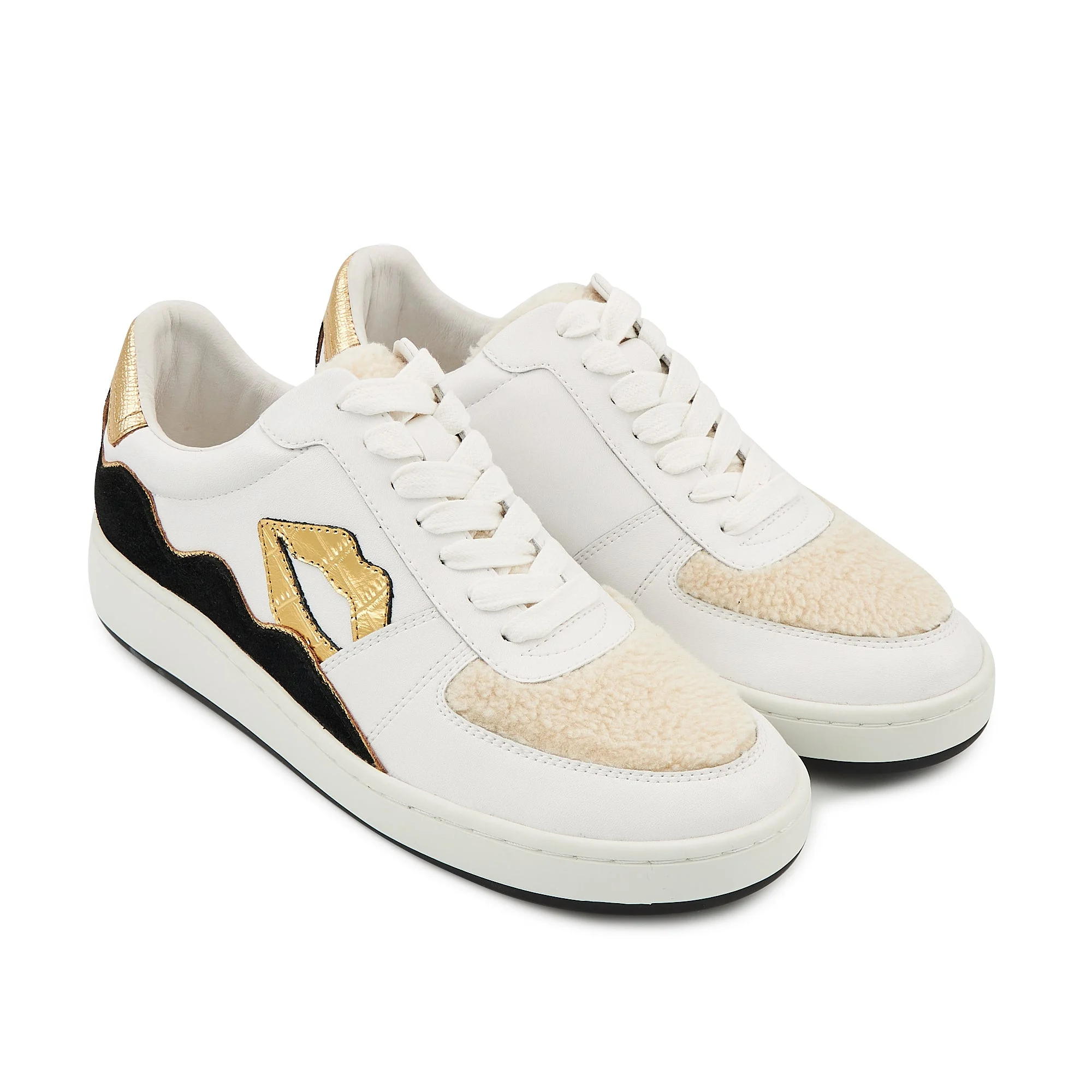 LOULOU - Sneakers en cuir | Doré