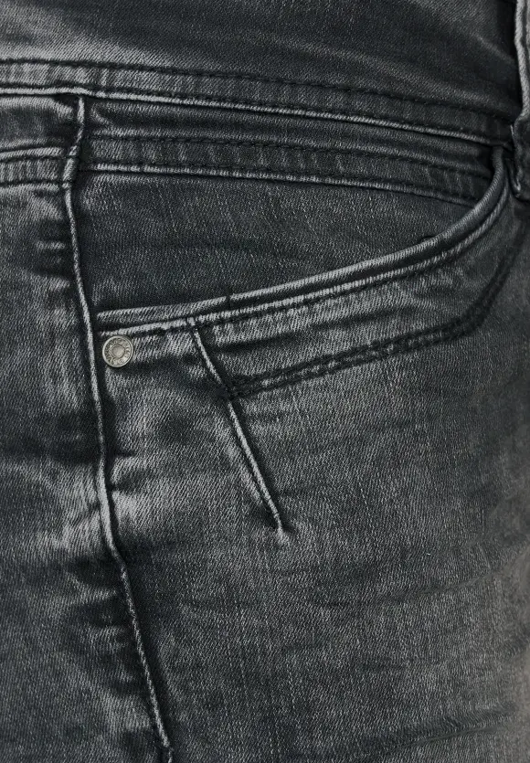Graue Slim Fit Jeans - authentic dark grey wash