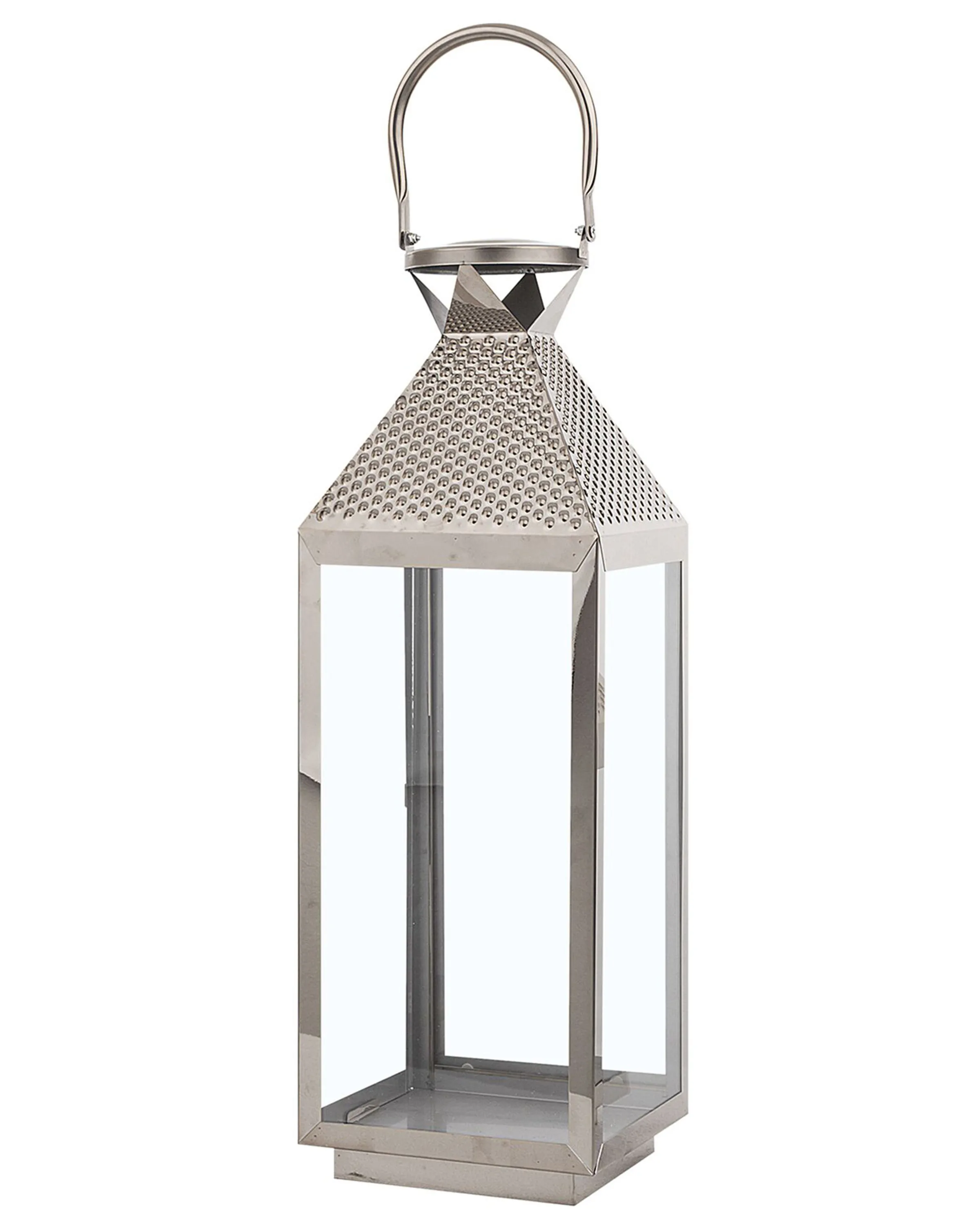 Lantaarn BALI Roestvrij staal 55 cm Zilver