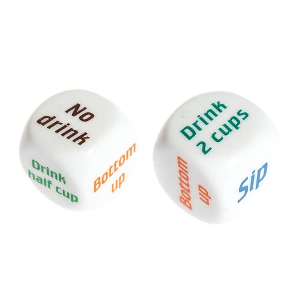 2-pack terninger for fest / fest / drikkespill