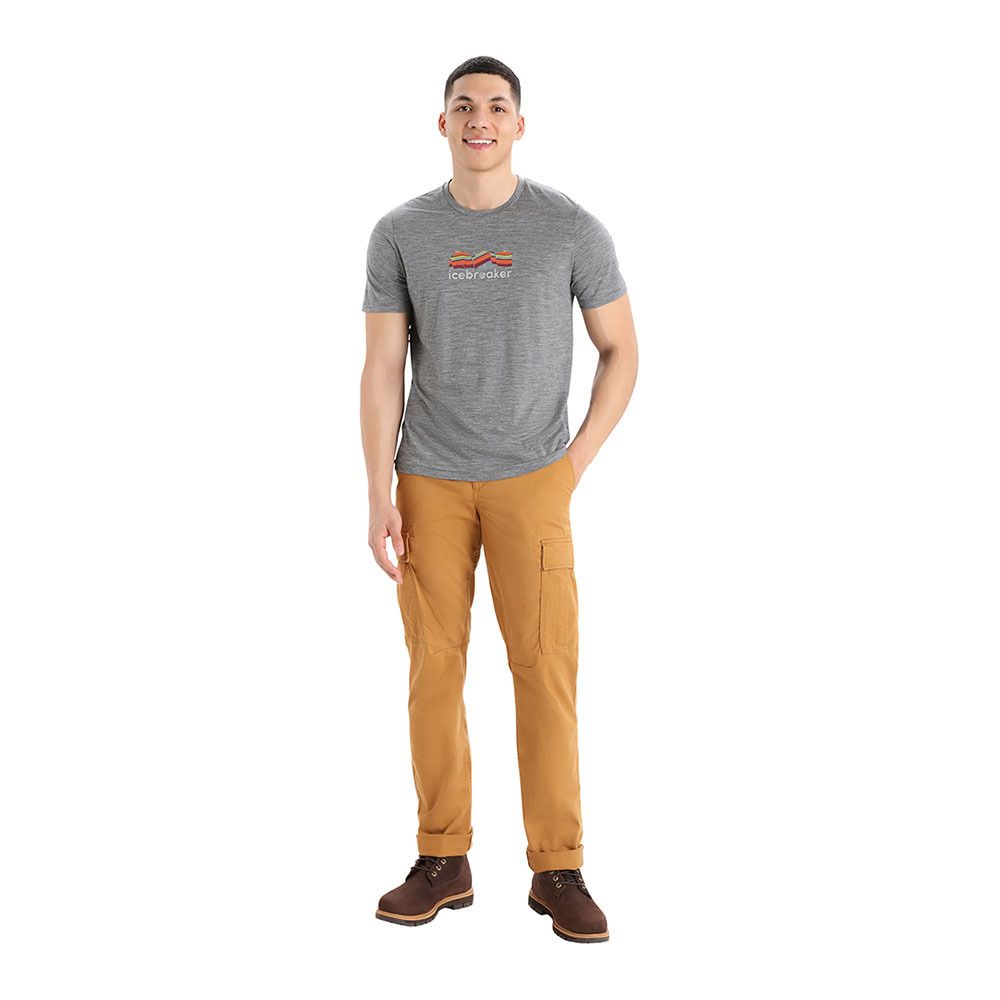 Icebreaker TECH LITE II - Tee-shirt Homme gritstone hthr