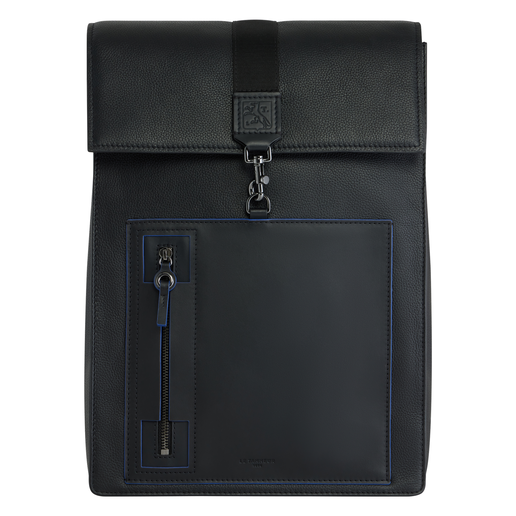 ALEXIS - Sac à dos en cuir grainé | Noir