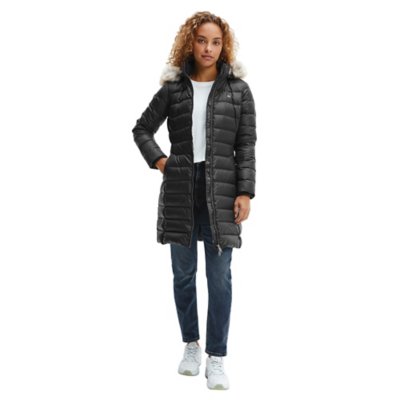 Blouson femme Essential Hooded Down NOIR TOMMY HILFIGER