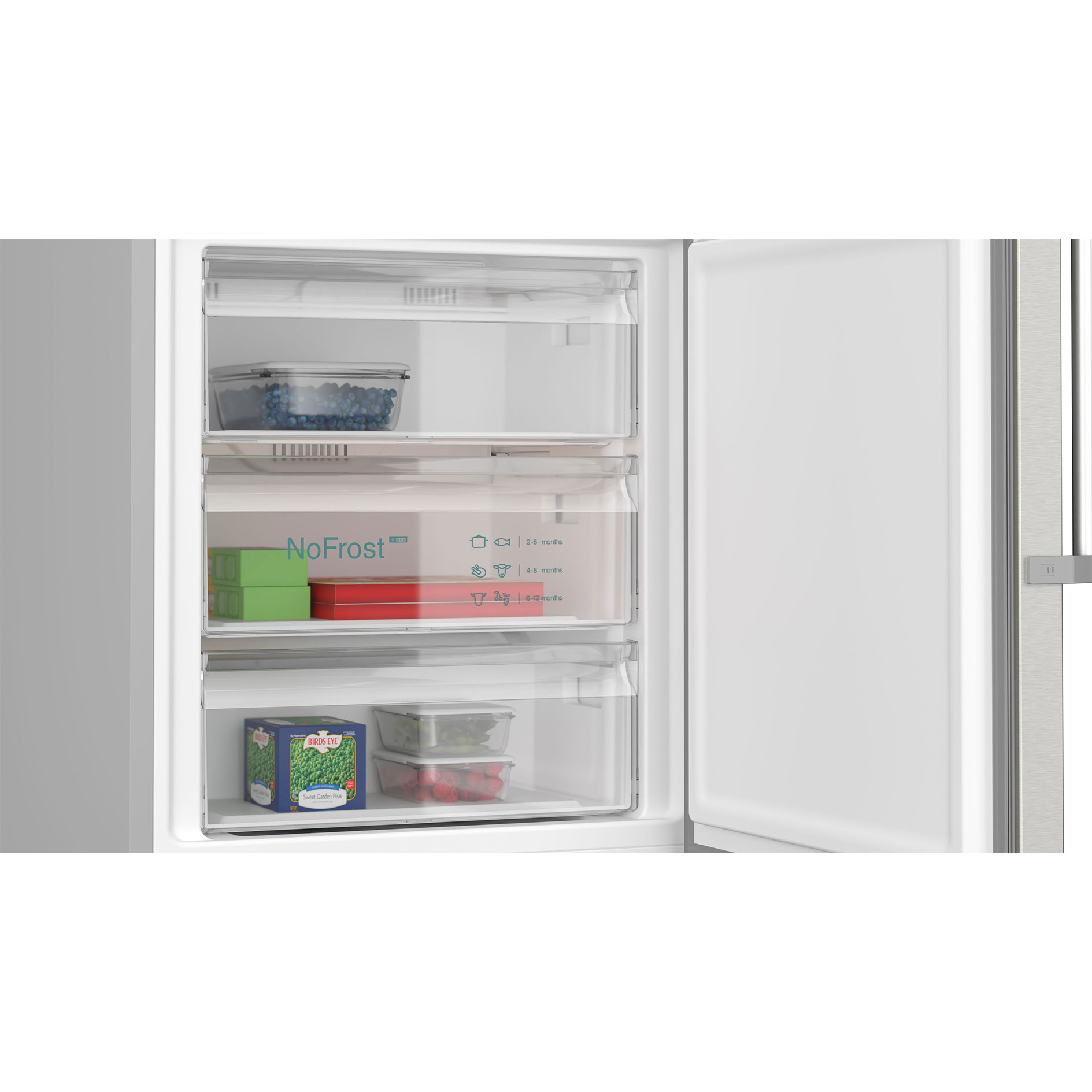 SIEMENS Kühl-Gefrierkombination KG49NAICT - Edelstahl - C