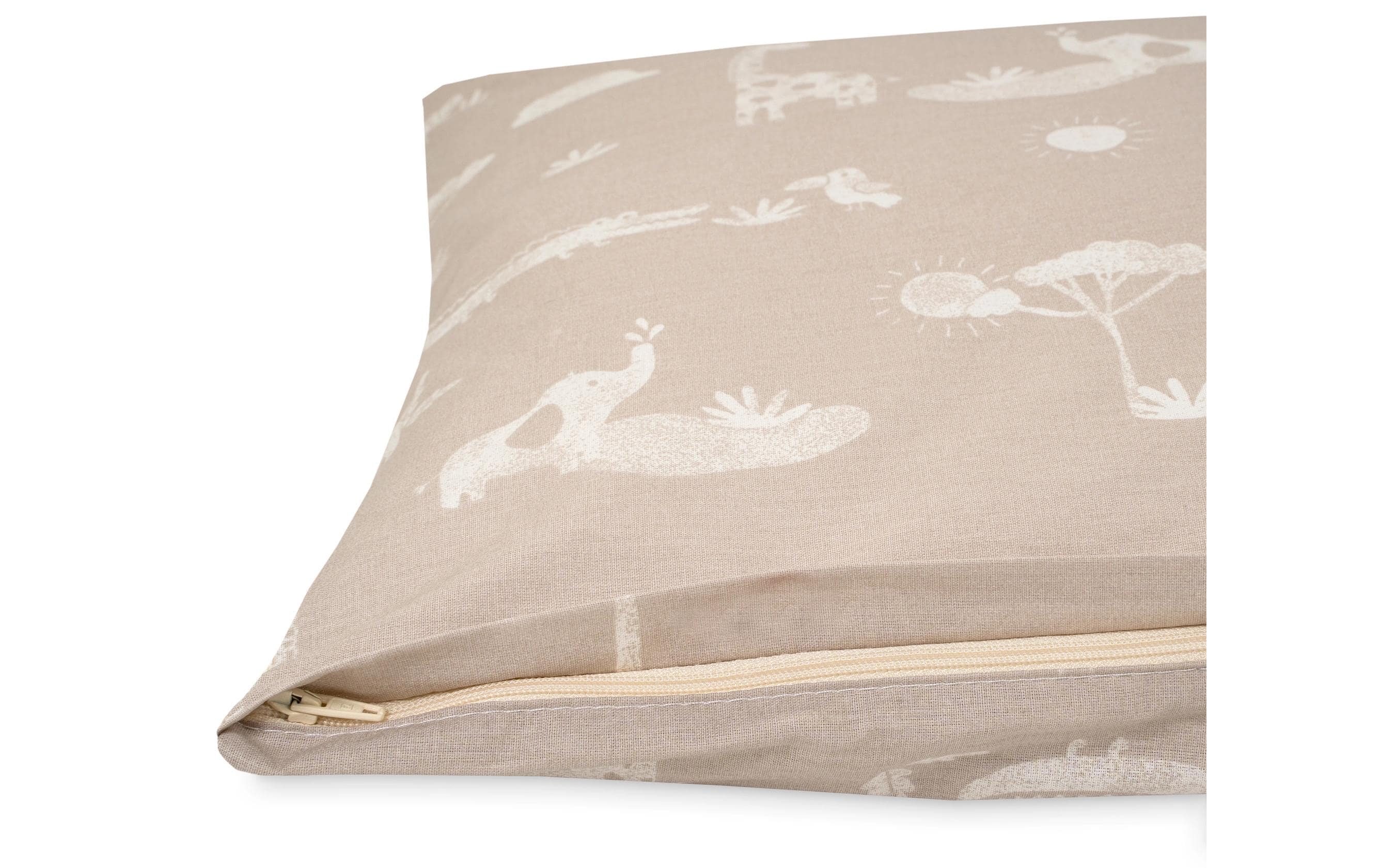 Kinderbettwäsche Organic Jungle Dream 100 x 135 + 40 x 60 cmBettwäsche-Set mit Jungle-Motiven