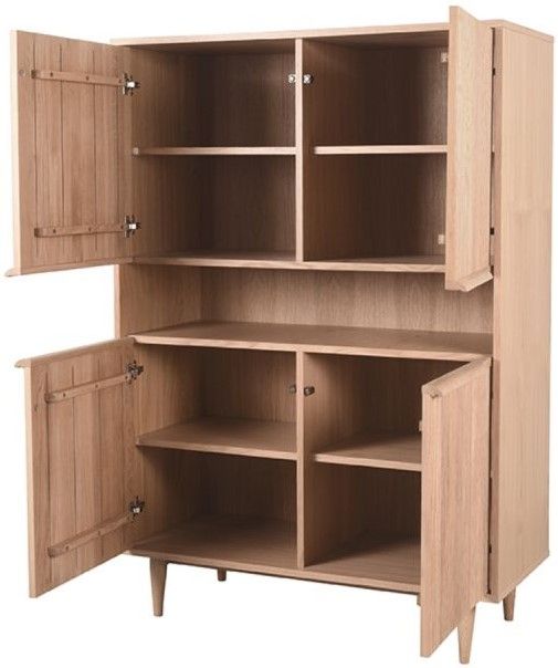 Hoge kast Naturel ME-70.014 Jule B110 x D49 x H158 cm