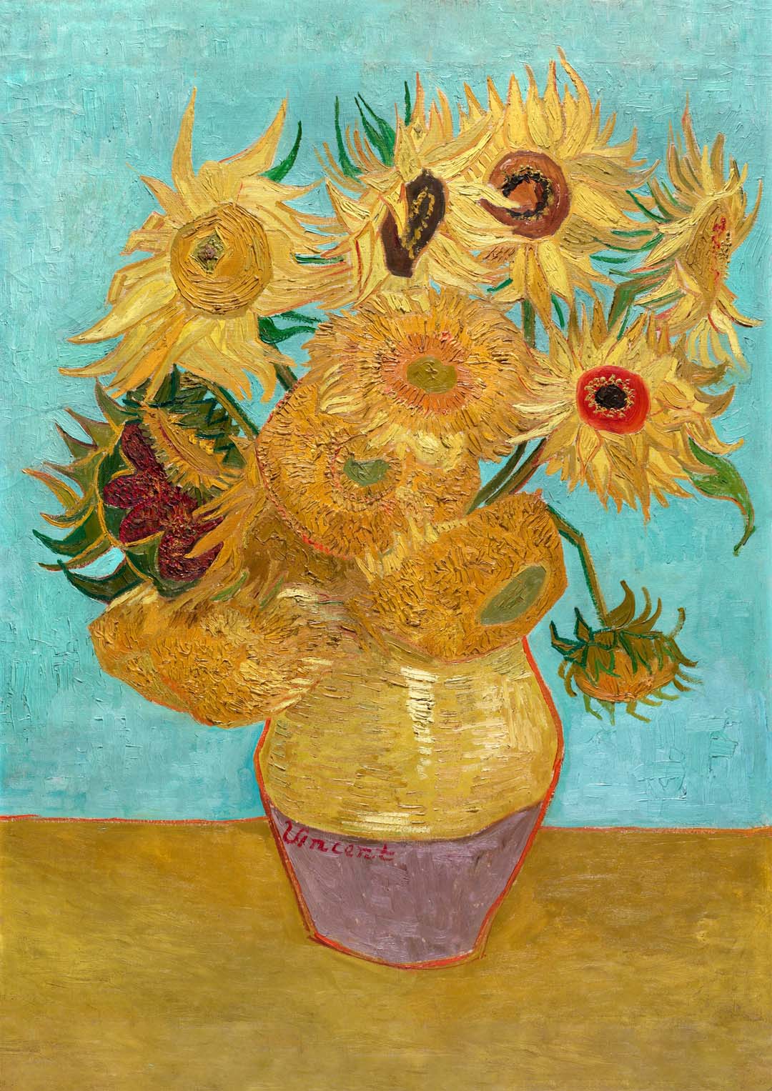Vase mit zwölf Sonnenblumen von Van Gogh