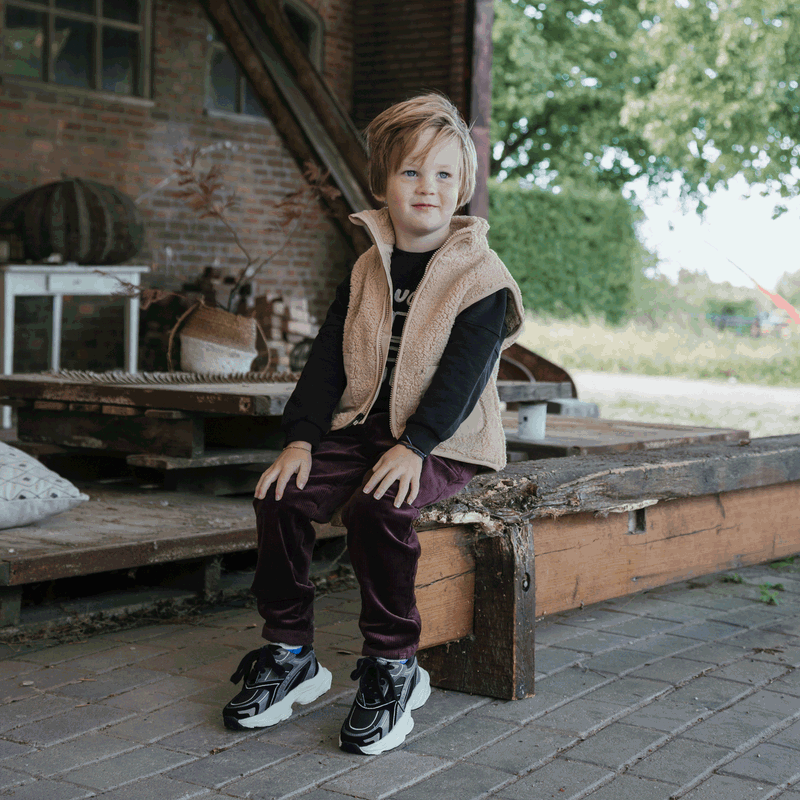 Shoesme schwarz-grauer Sneaker