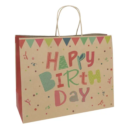 Idena Geschenktasche zum Geburtstag 33x26x12cm FSC-Rec.