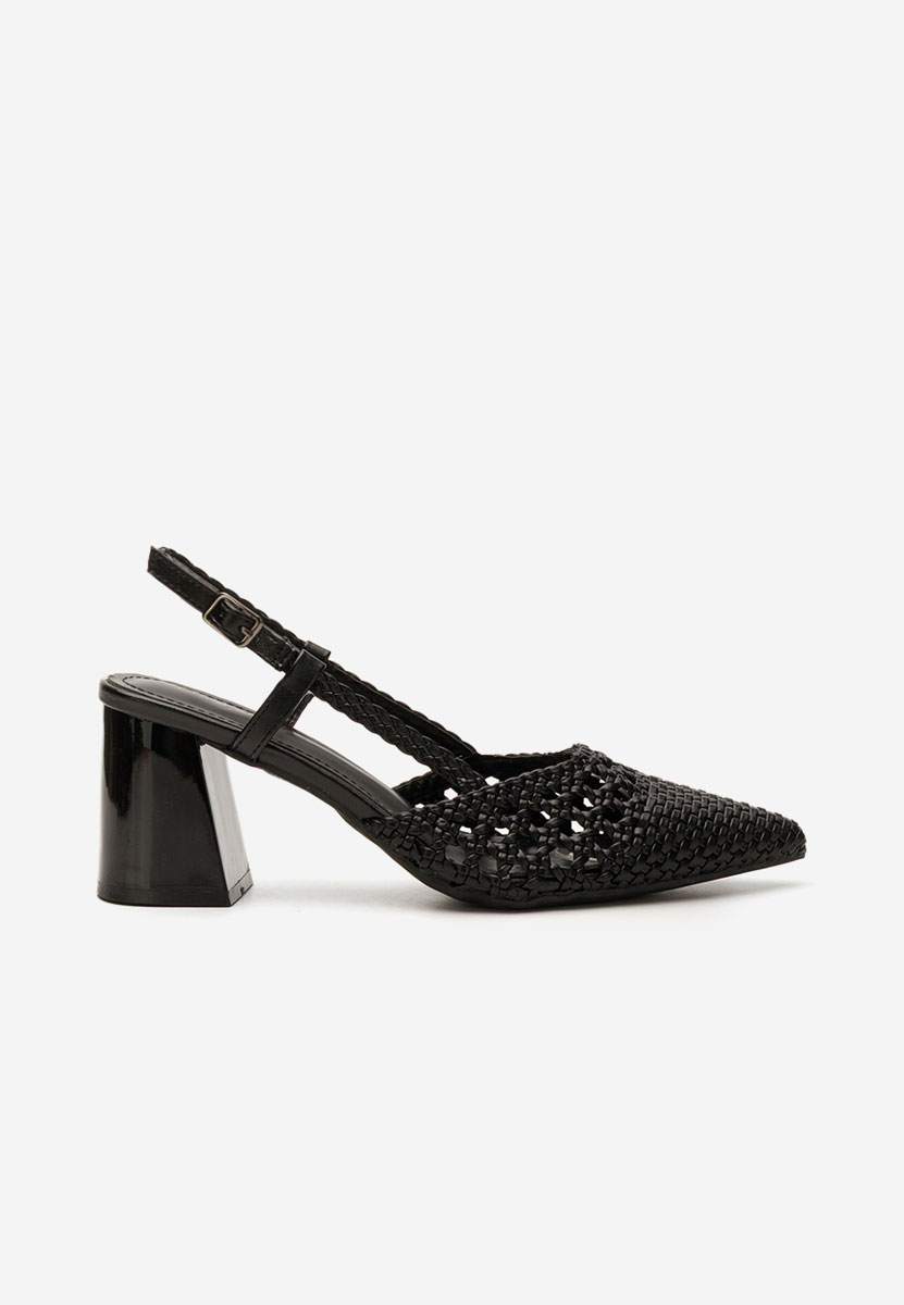 Chaussures slingback noirs Letira V2
