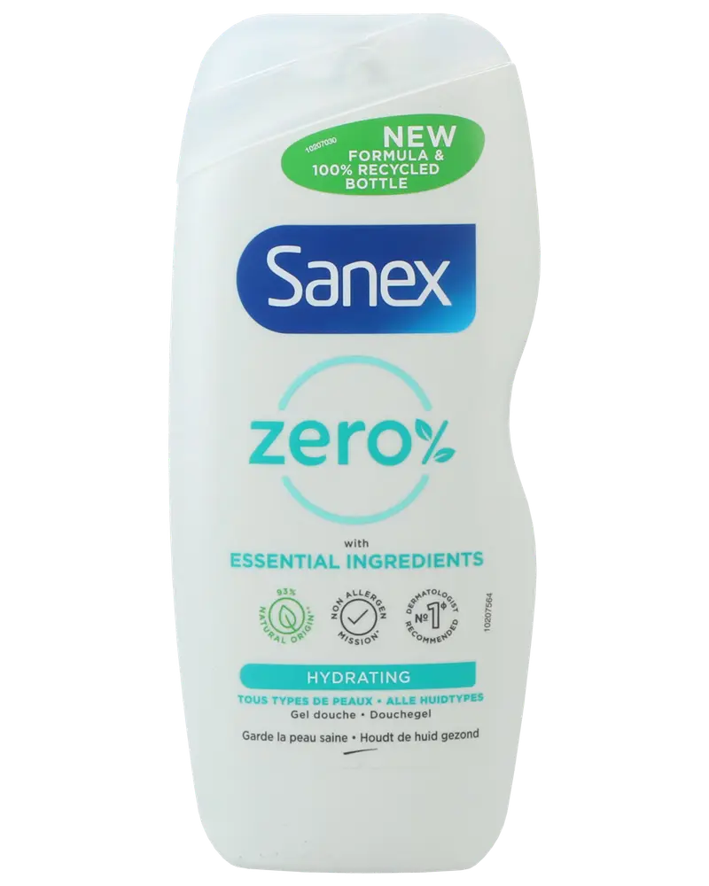 Sanex Zero% Showergel 250 ml - hydrating