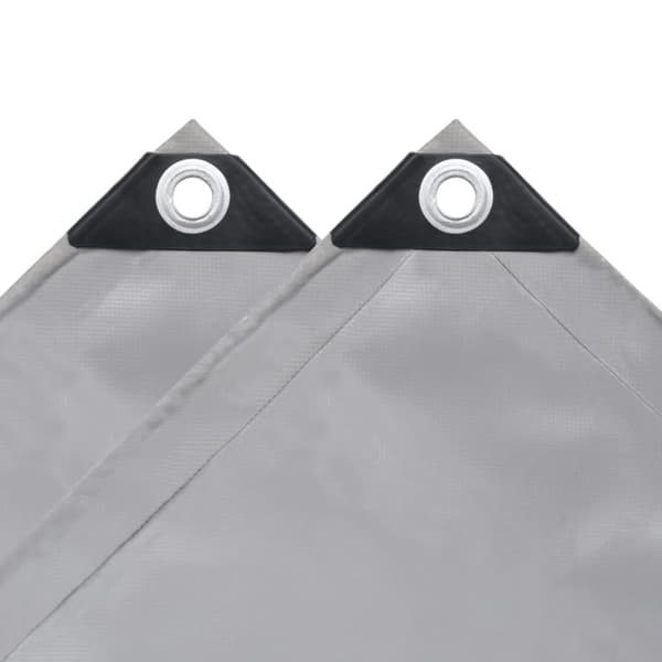 vidaXL Presenning 650 g/m² 1,5x20 m grå