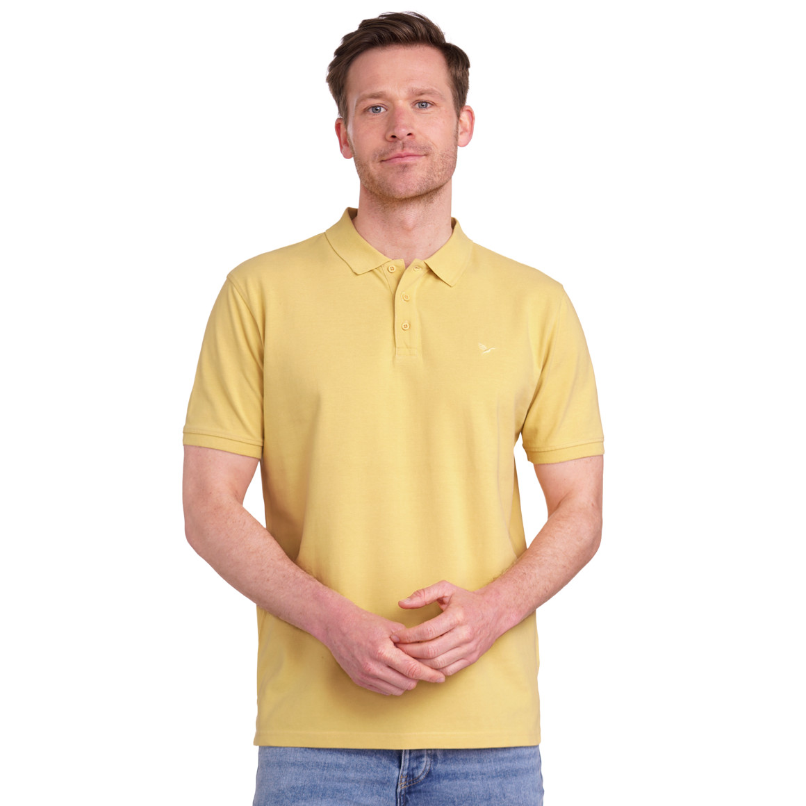 Jonas Nielsen Herren Poloshirt unifarben gelb