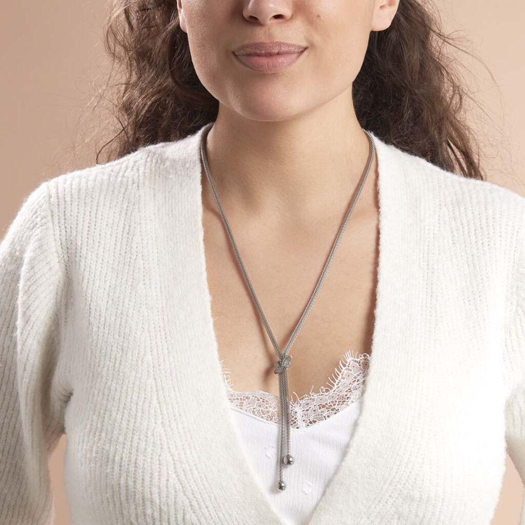 Collier Mahaca Acier Blanc