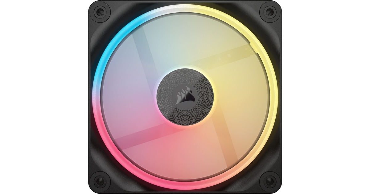 CorsairiCUE LINK LX120-R RGB Reverse case fan  (Zwart, 120 x 120 x 25 mm, PWM)