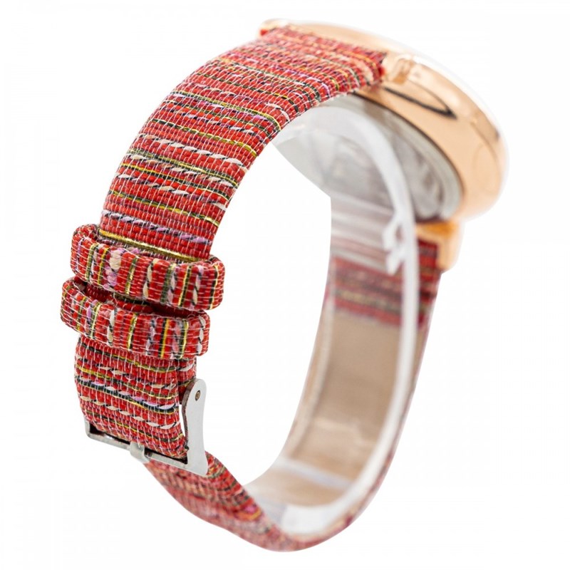 Montre Femme CHTIME bracelet Cuir Rouge