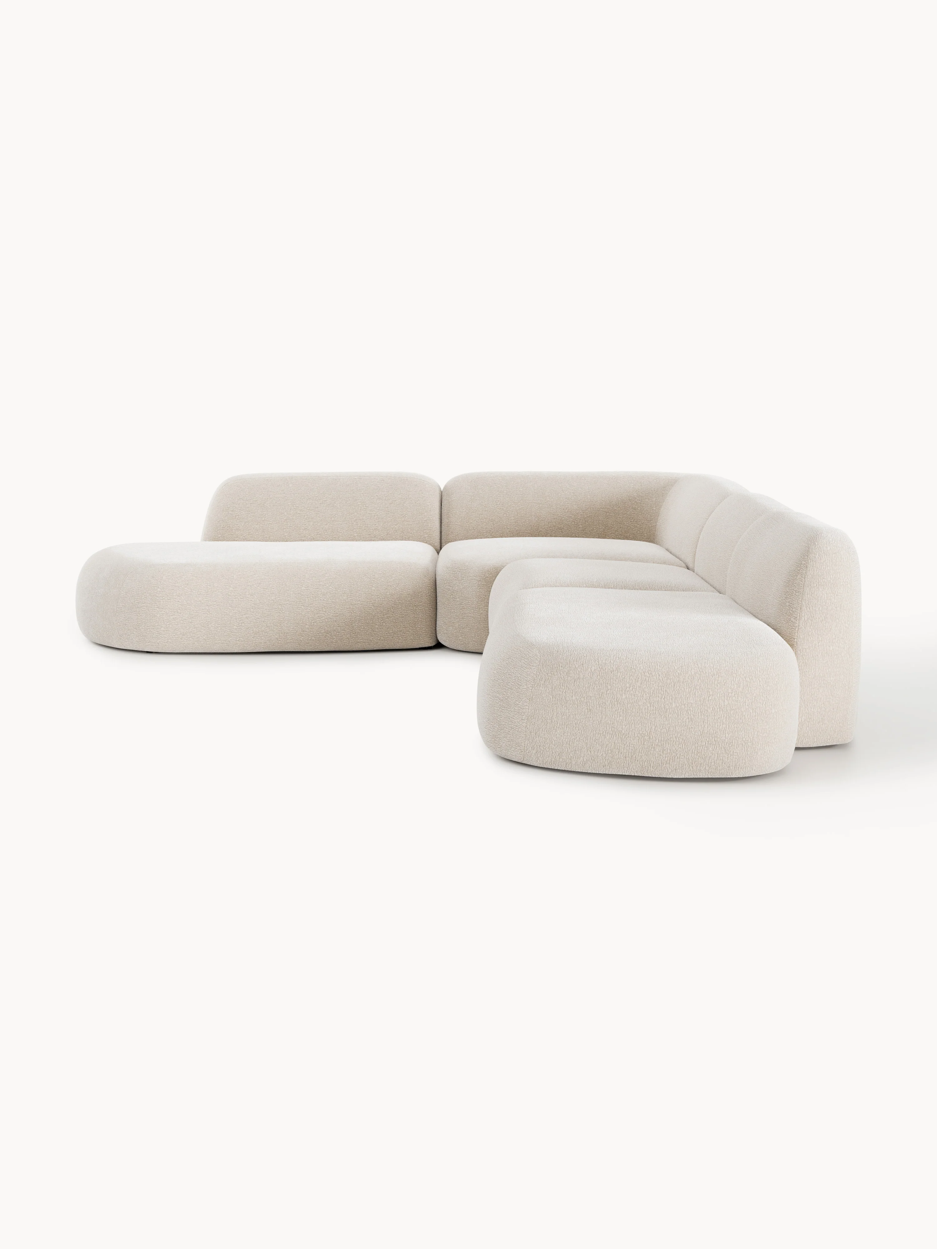 XL modulaire hoekbank Wolke met chaise longue