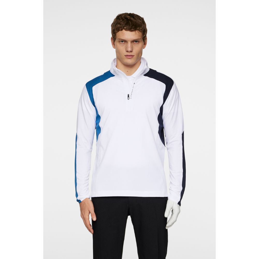 Leander Quarter Zip Midlayer Herre Hvit