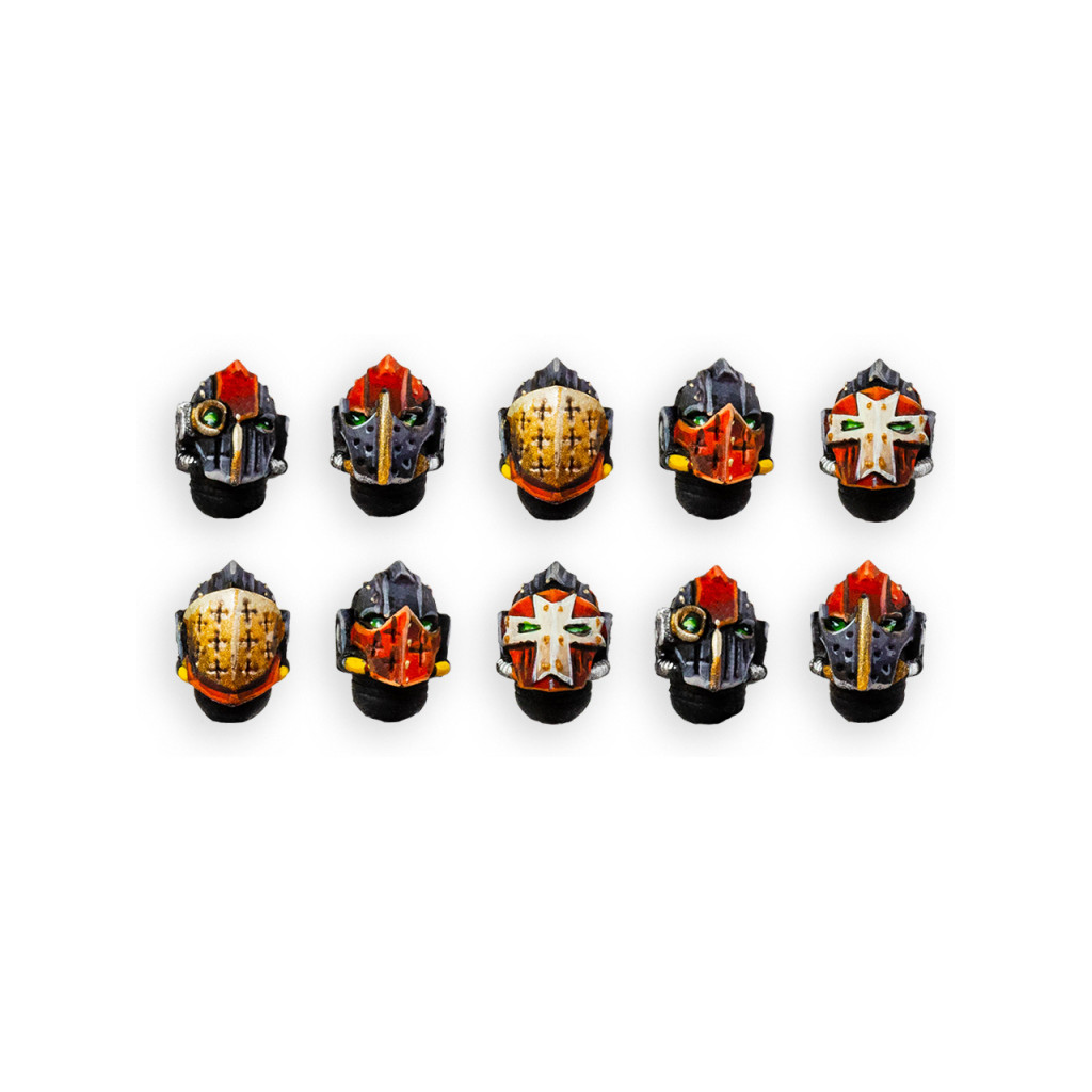 Imperial Crusaders Helmet Heads