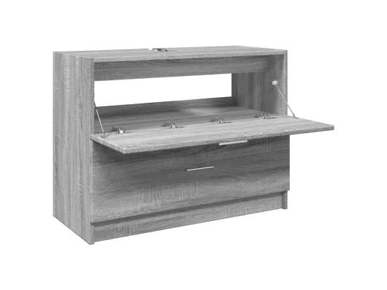 Armoire d'évier sonoma gris 78x37x59 cm bois d'ingénierie