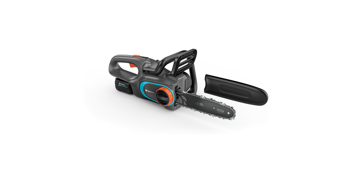 GARDENAAccukettingzaag PowerSaw 250/18V  (Grijs/turquoise, Accu en oplader inbegrepen, POWER FOR ALL ALLIANCE)