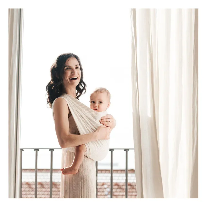 Studio Romeo Porte-bébé Linen en coton bio | Beige