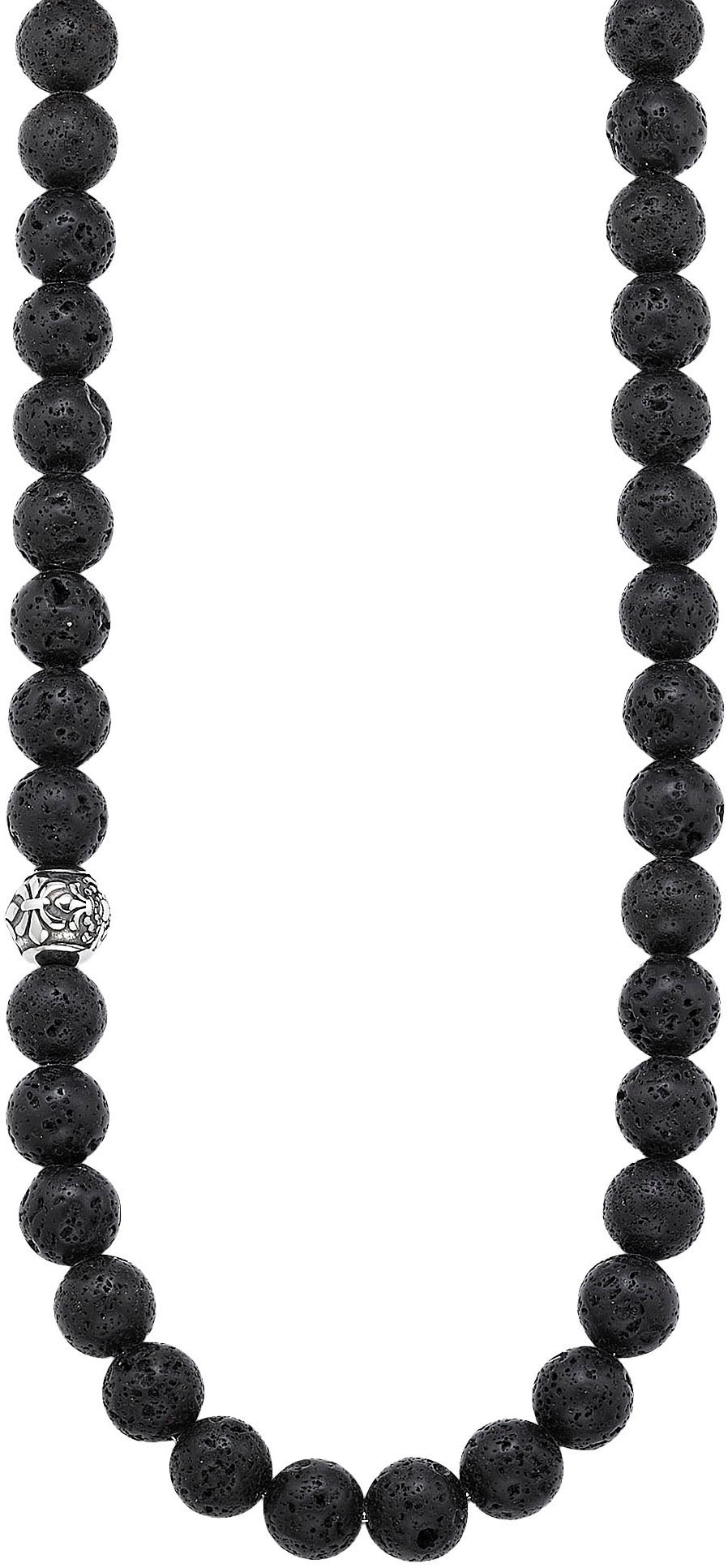 Bruno Banani Edelstahlkette »Schmuck Geschenk Lavasteinkette« mit Lavastein