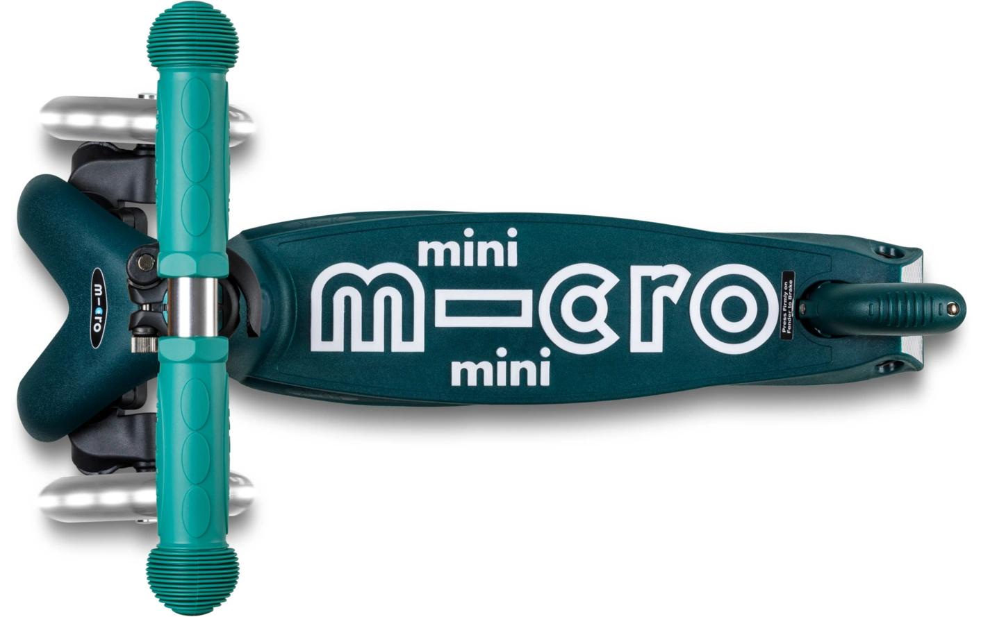 Kickboard Mini Micro Deluxe Foldable ECO LED GrünScooter für Kinder