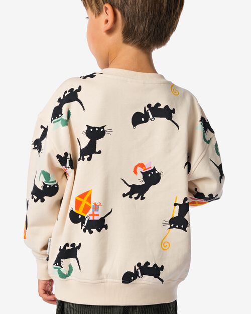 pull-over pour enfant takkie saint-nicolas blanc cassé