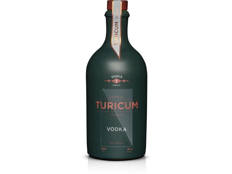Turicum Vodka Gin Infused 0.5 l Hochprozentige Getreide-Spirituose aus der Schweiz