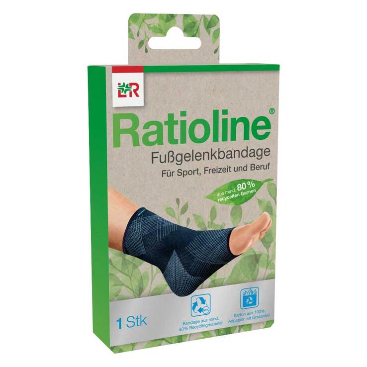 Ratioline Fußgelenkbandage Größe S, 1 St