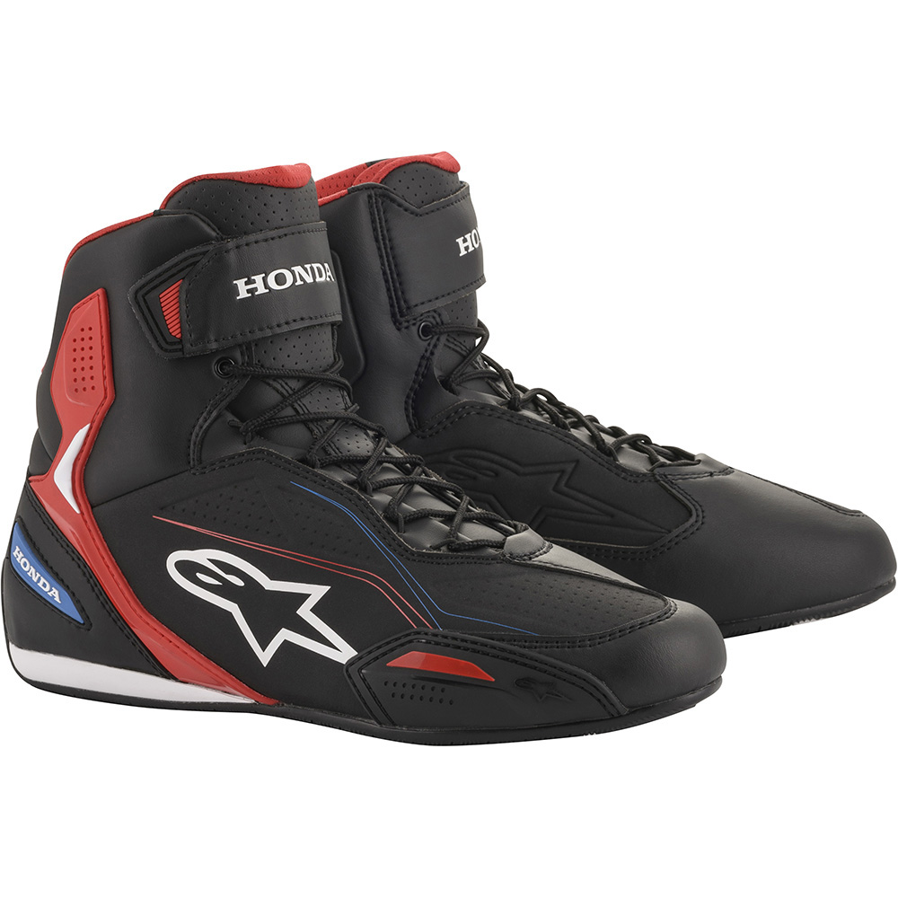 Alpinestars - Baskets Faster-3 Honda Noir / Rouge / Bleu