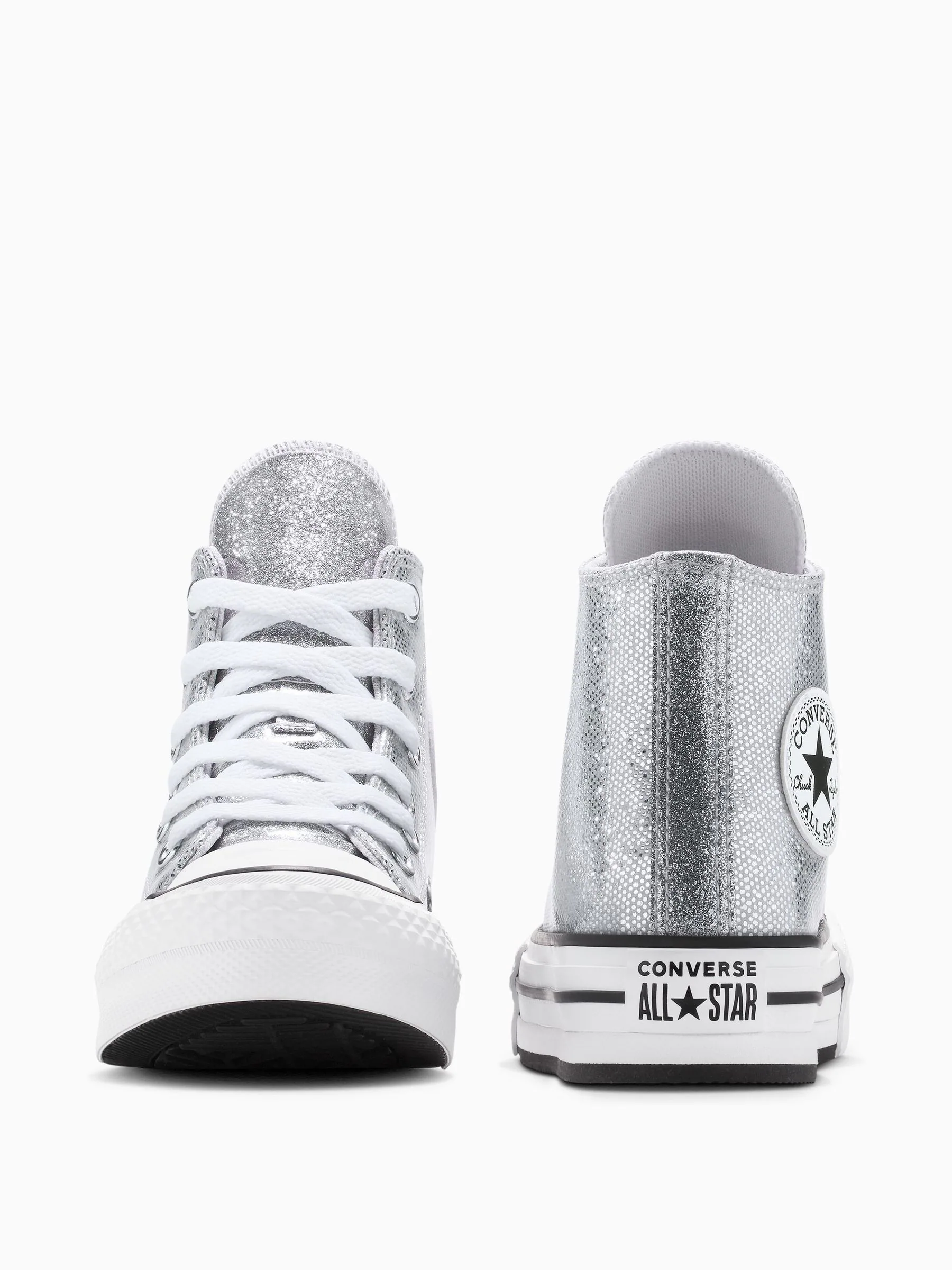 Converse Chuck Taylor Kids Lift Disco Glitter Trainers