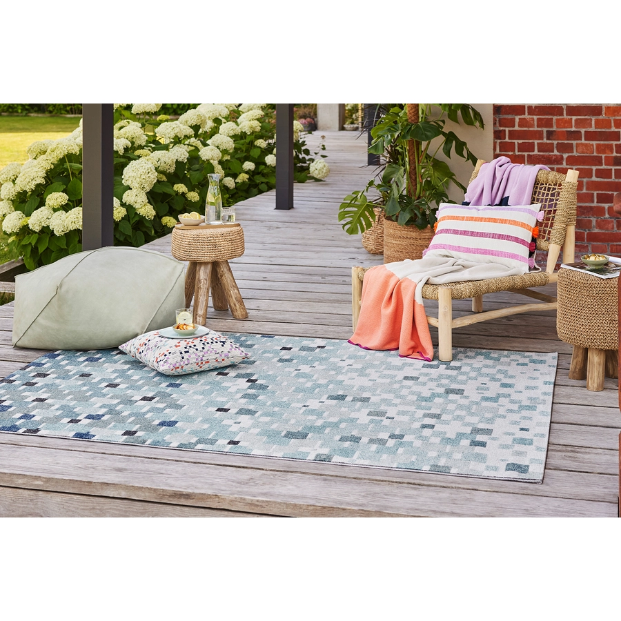 Esprit Outdoorteppich In & Outdoor Pacific blau, türkis