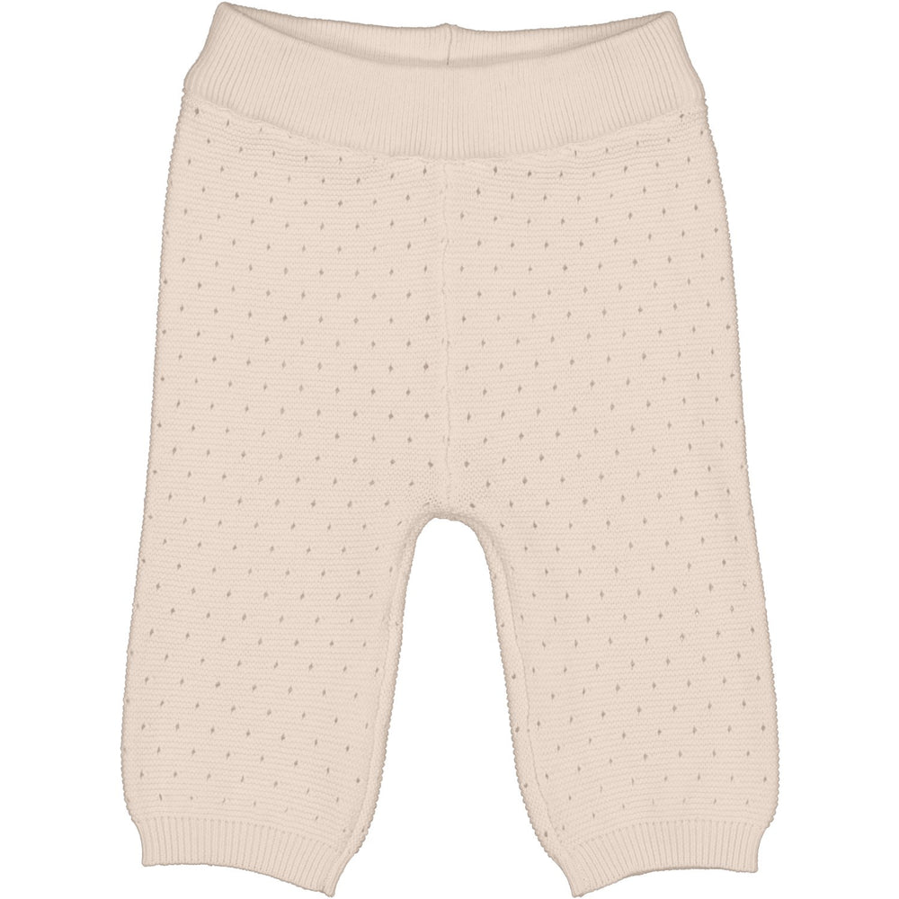 Køb MarMar New Born Cotton Knit Links-Links Sand Castle Pira Strik Bukser